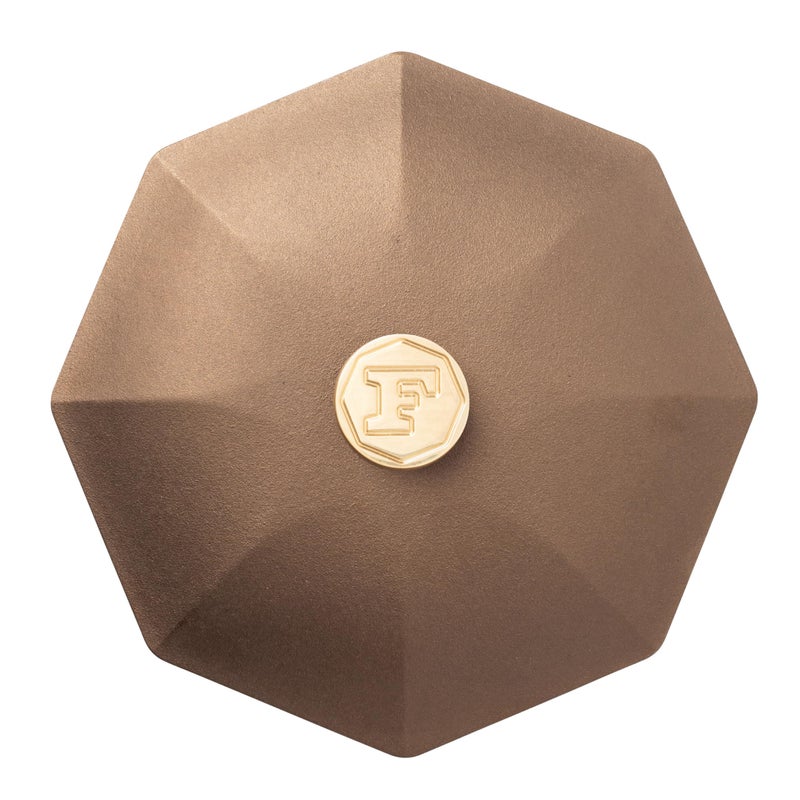 FINEX 10" Cast Iron Skillet Lid with Brass Handle, Modern Heirloom, Handcrafted in the USA, Pre-seasoned with Organic Flaxseed Oil - Image 1